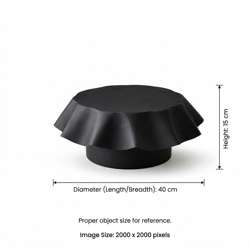 Noir Aluminium Tabletop Stand – Black Powder Coat