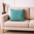 Velvet Cotton Cushion- Vespa Teal- 45x45 cm