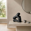 Modern Abstract Aluminium Sculpture | Black Tabletop Decor