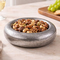 Antique Nickel Aluminium Decorative Bowl | Modern Serving