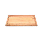 Wooden Cutting Board with Juice Groove, Food-Safe