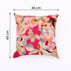 Printed Cotton Cushion- Floral Design- 45x45 cm