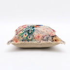 Cotton Cushion- Elina Peacock Floral Design- 45x45 cm