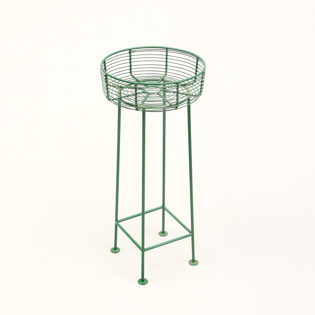 Green Round Decorative Planters Set of 2