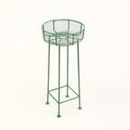 Green Round Decorative Planters Set of 2