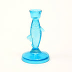Fish Candle Holder in Light Blue, Coastal Decor
