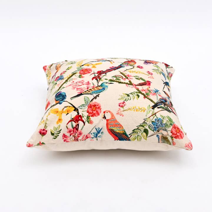 Printed Cotton Cushion- Freya Bird Design- 45x45 cm