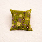 Velvet Cotton Cushion- Sea Green- 45x45 cm