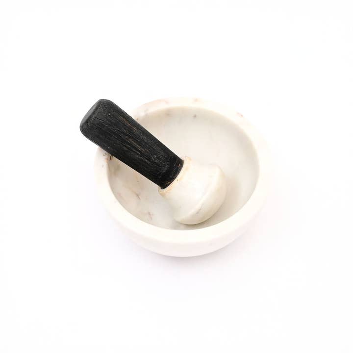 Natural Stone & Marble Mortar & Pestle Spice Grinder