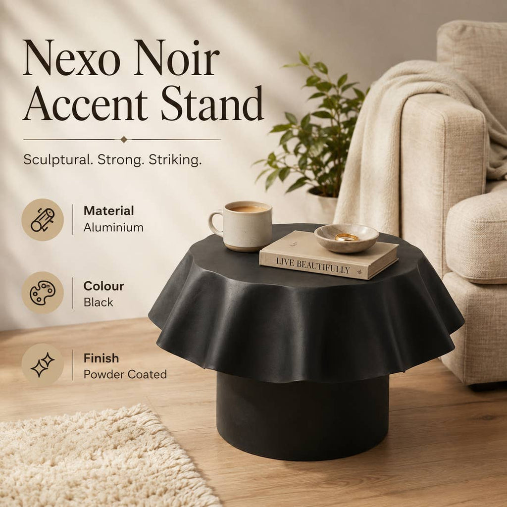 Noir Aluminium Tabletop Stand – Black Powder Coat