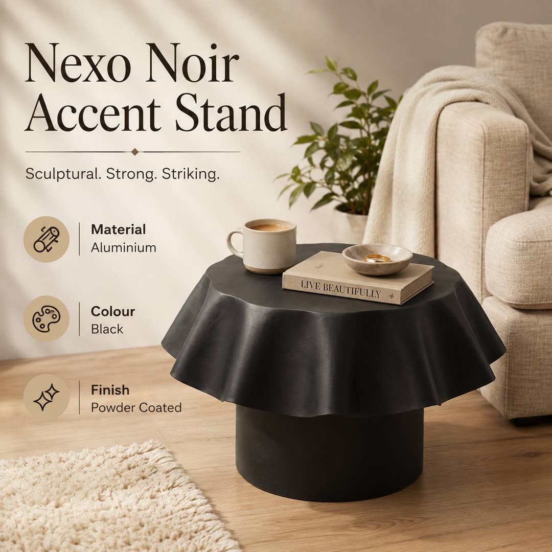 Noir Aluminium Tabletop Stand – Black Powder Coat