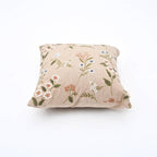 Embroidered Cotton Cushion- Tulip Floral Design- 45x45 cm