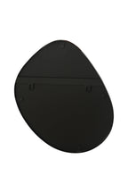 Organic Pebble Wall Mirror | Black Metal Frame 130cm