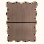 Wavy Rattan Wall Mirror in Mango Wood 90x120cm