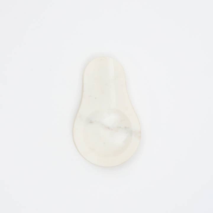 Bela White Marble Spoon Rest & Utensil Holder