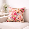 Printed Cotton Cushion- Floral Design- 45x45 cm