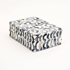 Handcrafted Abstract Bone Inlay Decorative Box Blue