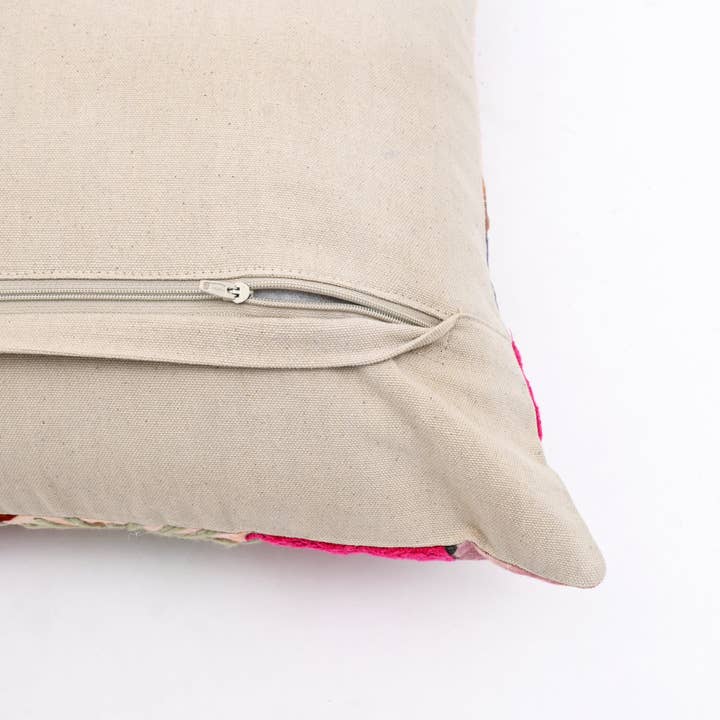 Printed Cotton Cushion- Floral Design- 45x45 cm