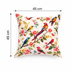 Printed Cotton Cushion- Freya Bird Design- 45x45 cm
