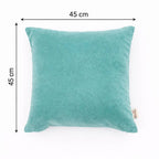 Velvet Cotton Cushion- Vespa Teal- 45x45 cm