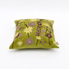 Velvet Cotton Cushion- Sea Green- 45x45 cm