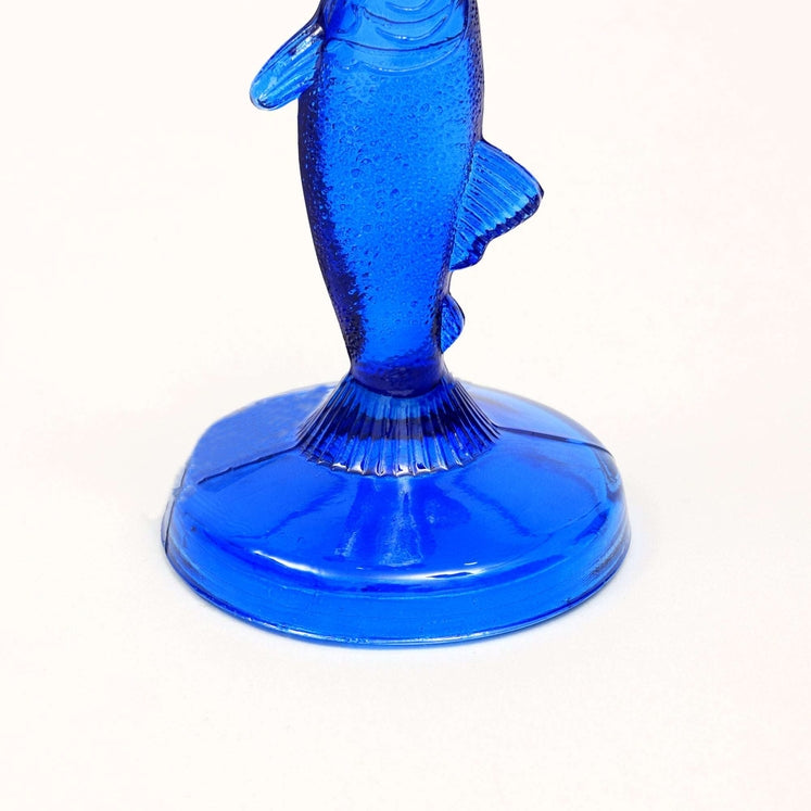 Fish Candle Holder in Royal Blue, Coastal Decor