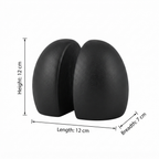 Modern Aluminium Bookends Set | Black Minimalist Book Holder