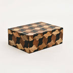 Mosaic Wooden Box Set of 3 – Handcrafted Decorative Storage