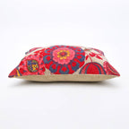 Boho Embroidered Cotton Velvet Lumbar Cushion -40×60 cm