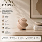 Modern Abstract Aluminium Sculpture | Beige Tabletop Decor