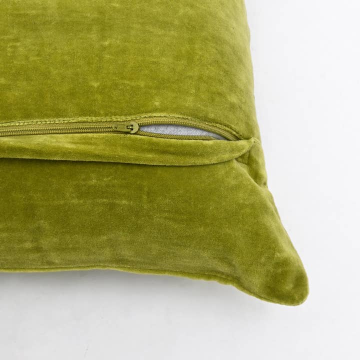Velvet Cotton Cushion- Sea Green- 45x45 cm