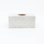 Ronald White Mango Wood Tissue Box Cover