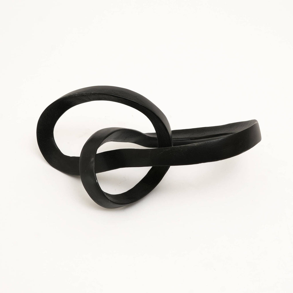 Modern Interlocking Aluminium Sculpture | Tabletop Decor