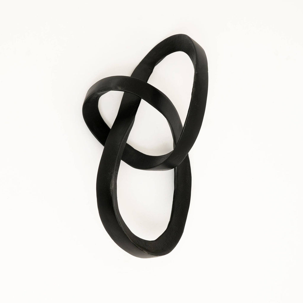 Modern Interlocking Aluminium Sculpture | Tabletop Decor
