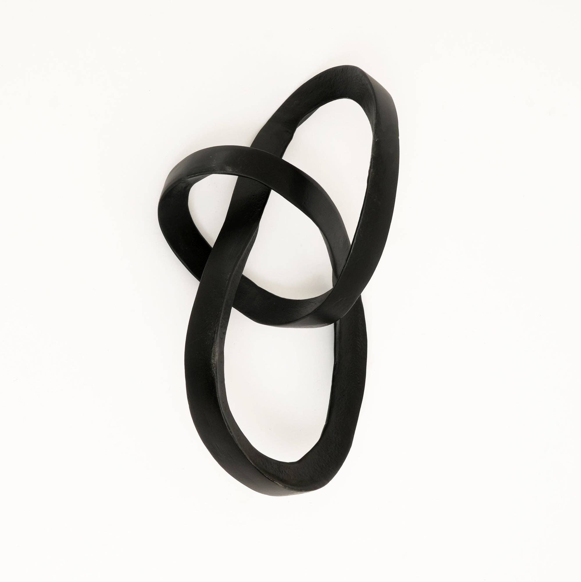 Modern Interlocking Aluminium Sculpture | Tabletop Decor