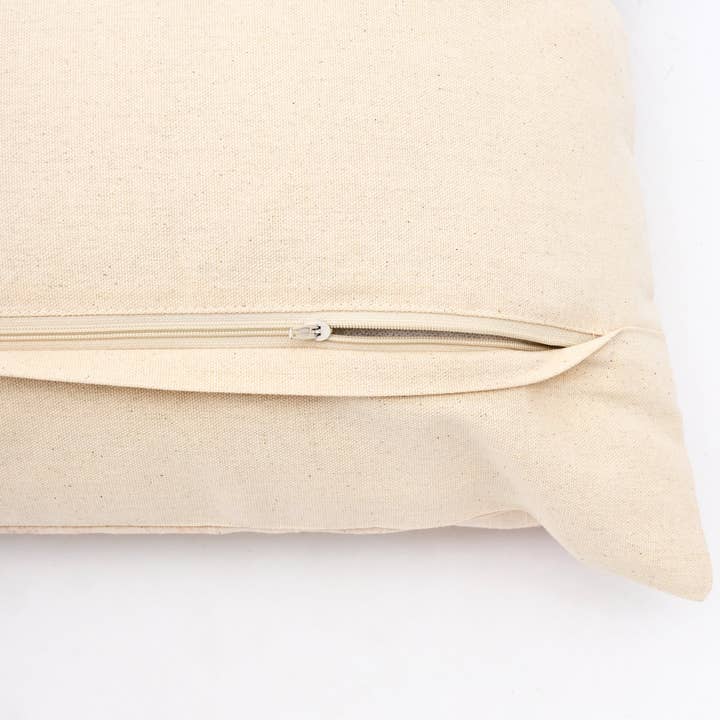 Spring Botanical Embroidered Lumbar Cushion-40x60 cm