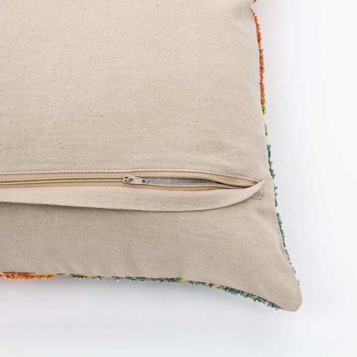 Cotton Lumbar Cushion- Elegant Honeydew- 40x60 cm