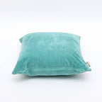 Velvet Cotton Cushion- Vespa Teal- 45x45 cm