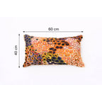 Printed Cotton Lumbar Cushion-  Abstract Design- 40x60 cm