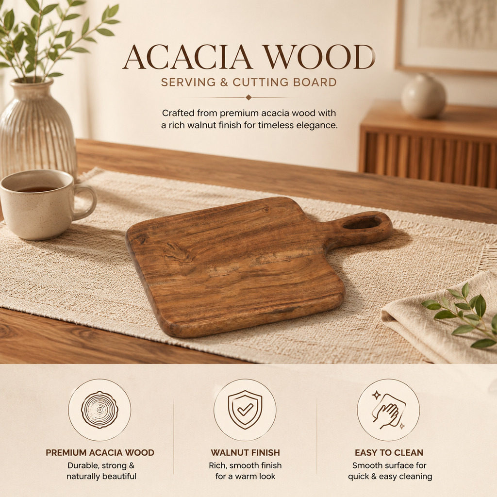 Artisan Grain Acacia Wood Chopping Board 22x32cm