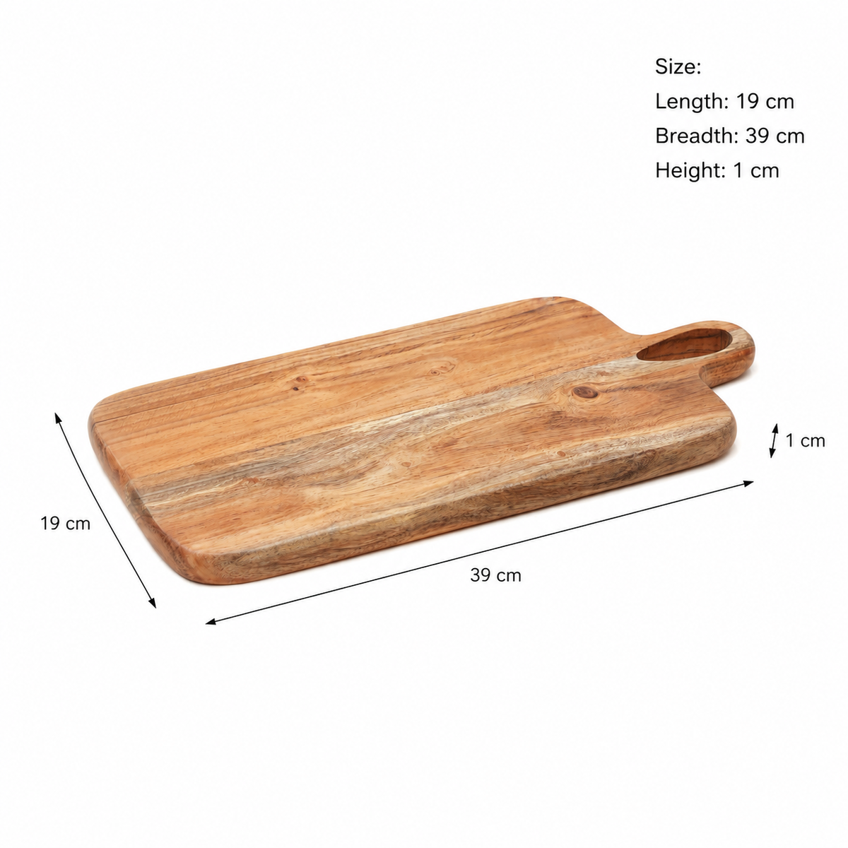 Loop Grid Acacia Wood Chopping Board 20x40cm