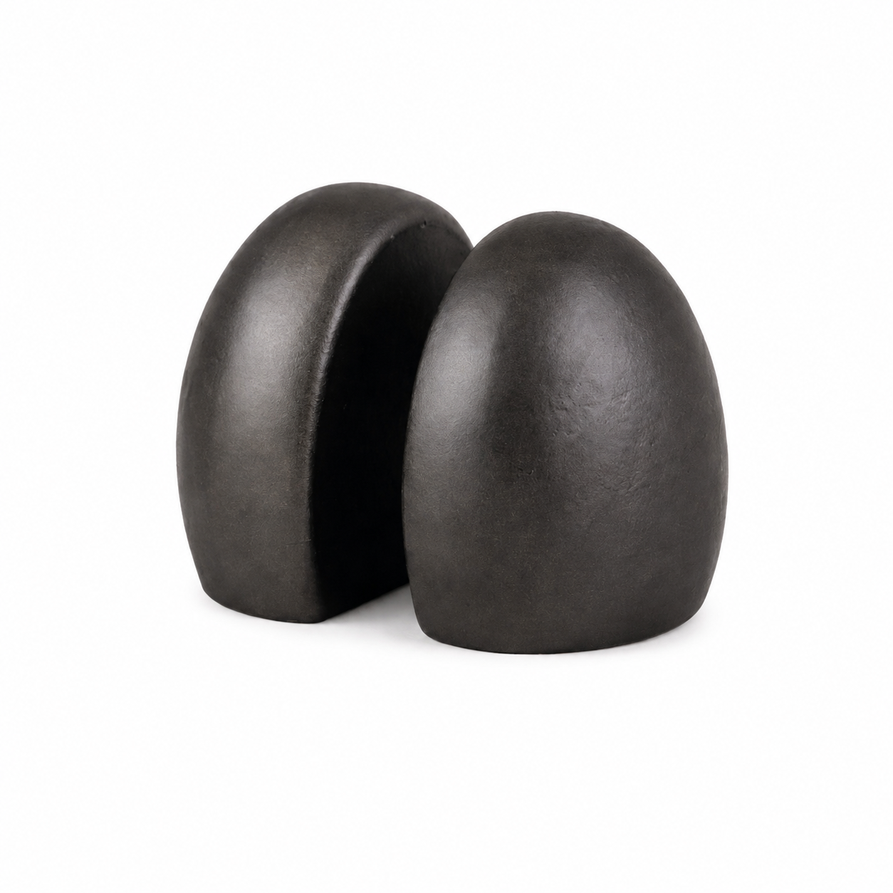 Modern Aluminium Bookends Set | Black Minimalist Book Holder