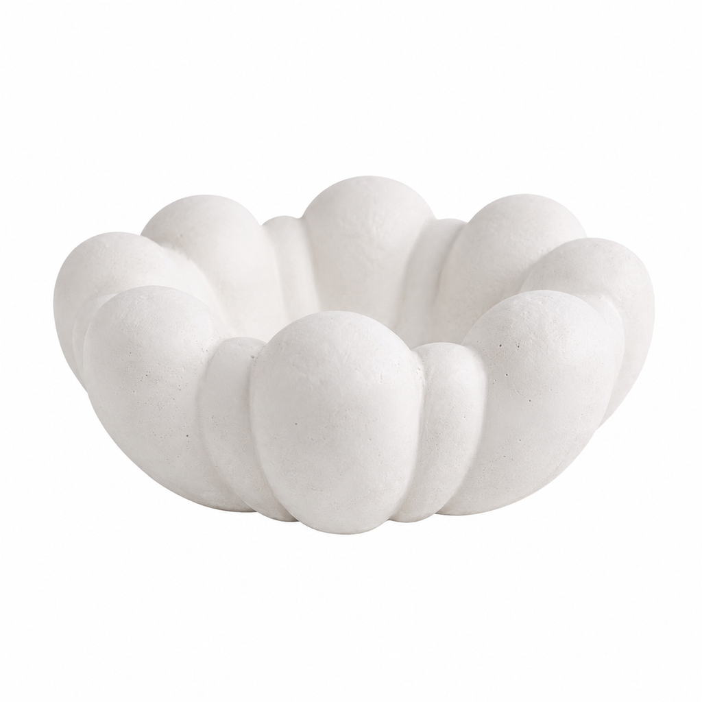 Modern Aluminium Decorative Bowl | Sculptural Centerpiece