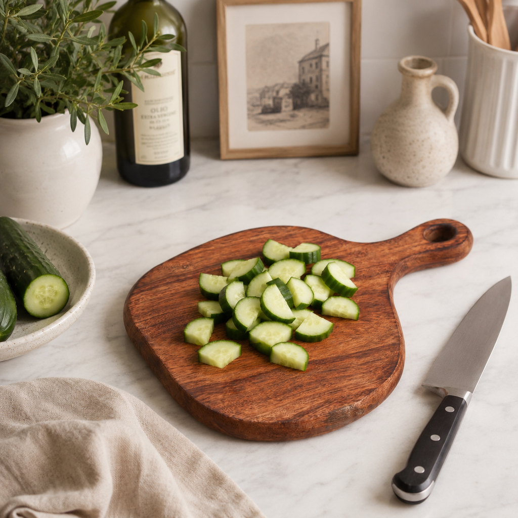 Rustic Loop Acacia Wood Chopping Board 22x32cm
