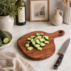 Rustic Loop Acacia Wood Chopping Board 22x32cm