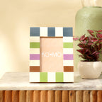 Checkered Resin Photo Frame 4x6 Inch Glossy