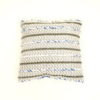 Ivory, Blue & Charcoal Handwoven Cushion Cover