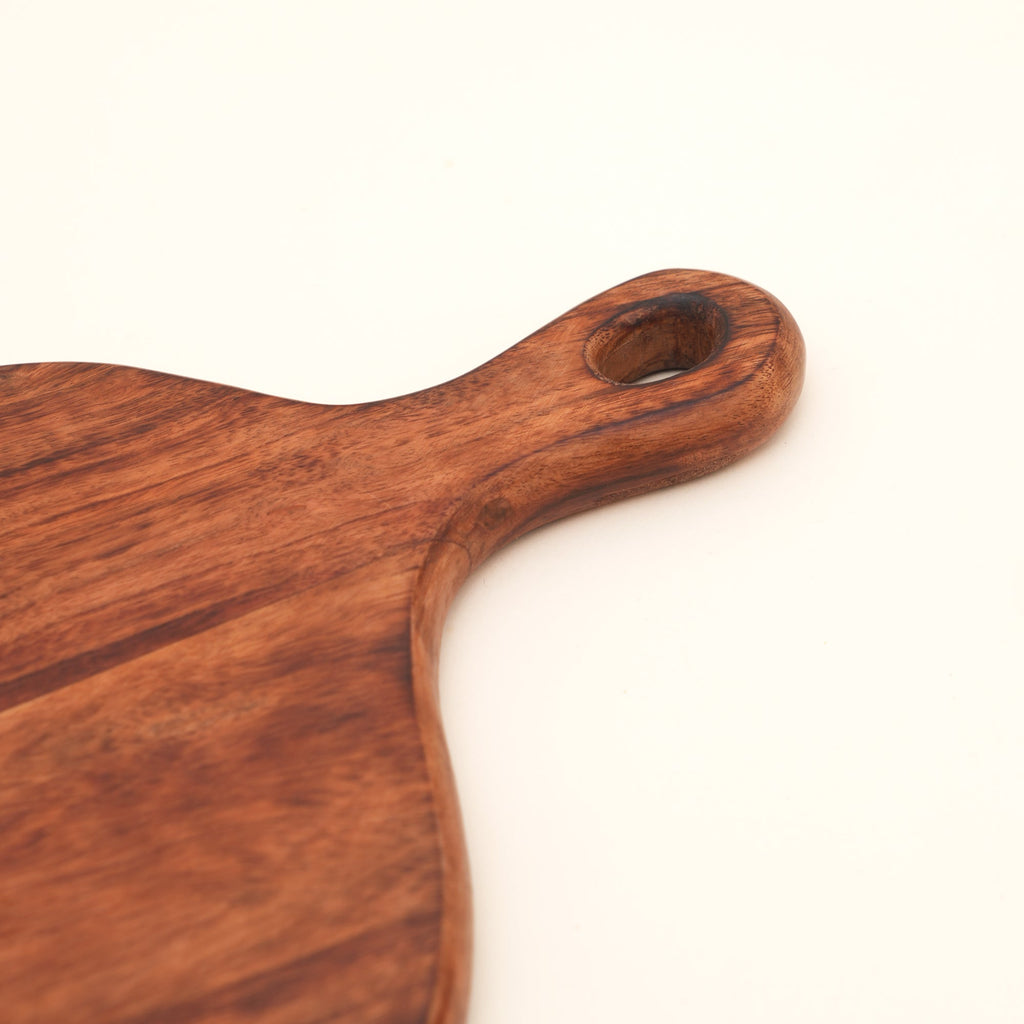 Rustic Loop Acacia Wood Chopping Board 22x32cm