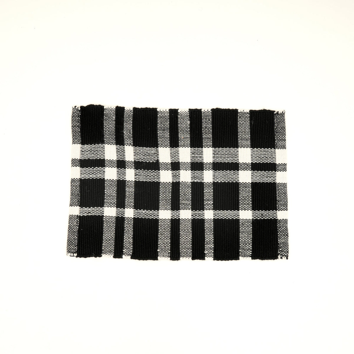 Charcoal Checker Polyester Placemat for Dining