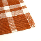 Rust Checker Stripe Polyester Placemat for Dining